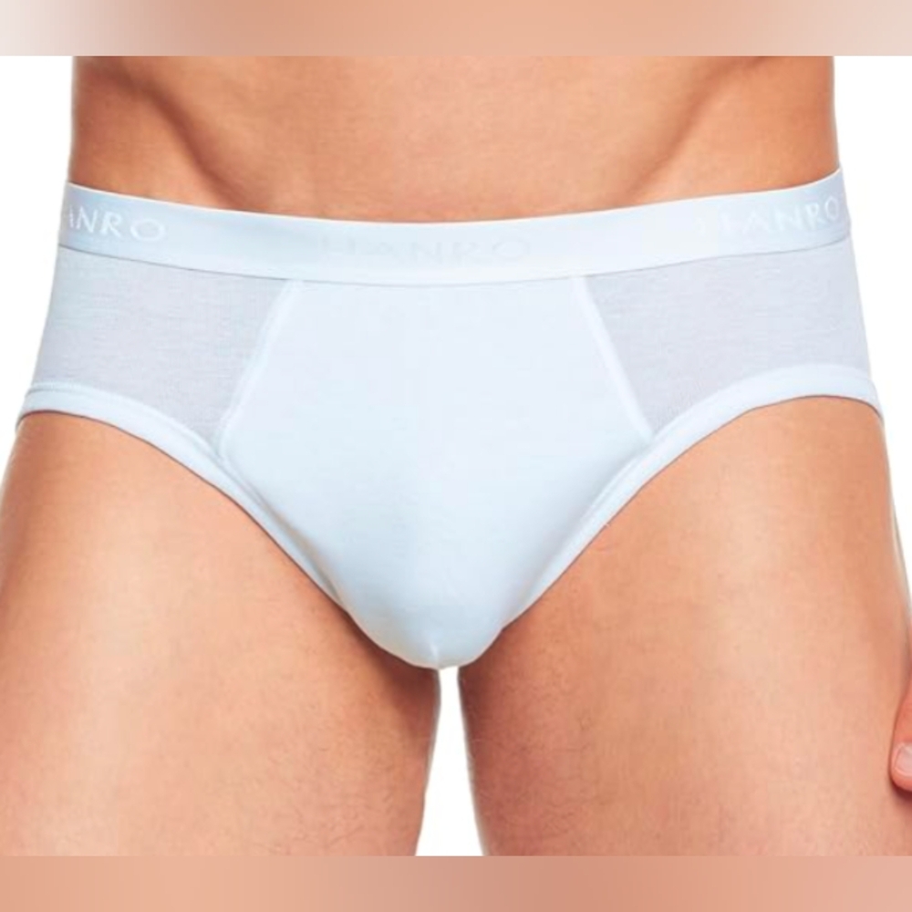 Hanro Cotton Pure White Men’s Briefs Size Medium NWT